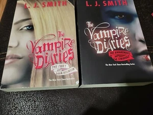 The Vampire Diaries - 2 Book Lot • L.J. Smith - Young Adult Series - CW TV Show - Picture 1 of 3