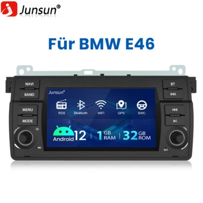 Für BMW E46 3er 318 320 325 M3 DAB+USB Android 12 1+32GB Autoradio GPS Navi RDS - Bild 1 von 4