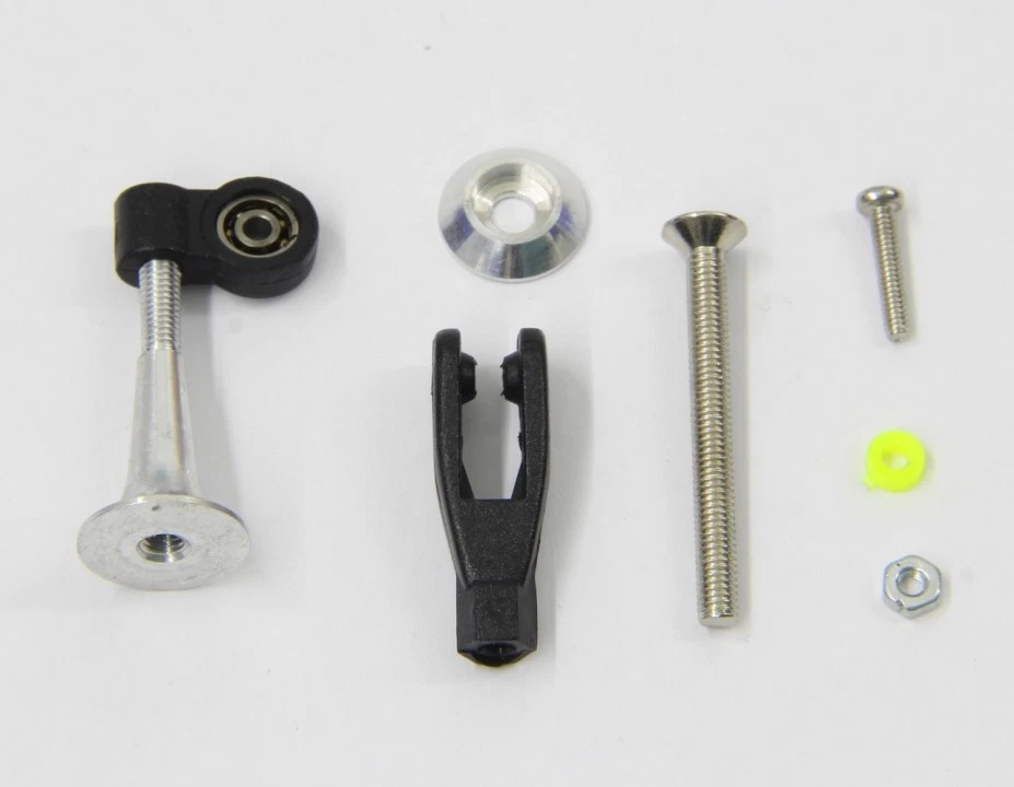 1 Stück Ruderhorn mit Kugellager 2,5x34mm und Gabelkopf Jamara 171467 - Bild 1 von 1