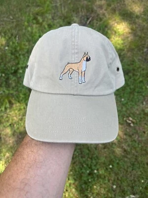 L.L. Gorra de béisbol Bean bordada boxer logotipo de perro algodón ajustable al aire libre Foto 1 de 4