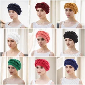 African Head Wraps for Women Braid African Turban Cap Twisted Headscarf Hat - Bild 1 von 24