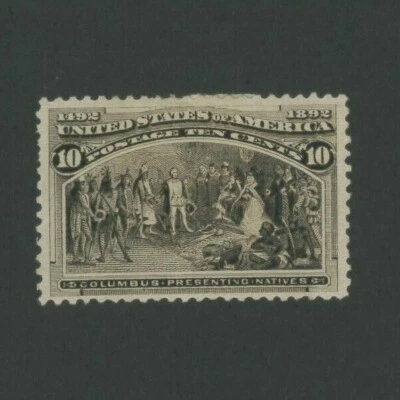 1893 United States Postage Stamp #237 Mint VF Hinged Original Gum - Image 1 of 2