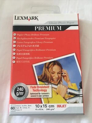 Lexmark Premium Glossy Photo Paper 10x15cm 4x6in 249g/m2 60 Sheets - Image 1 of 2