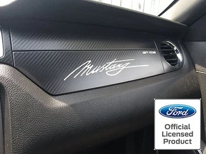 2010-2014 Ford Mustang Logo Dash Script Vinyl Accent Decal Signature Sticker - Picture 1 of 3