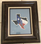 Framed Texas Bluebonnet Flag Painting by Lovita Irby 1989