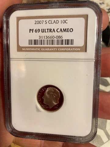 2007 S ROOSEVELT DIME PR-69 ULTRA CAMEO Cover