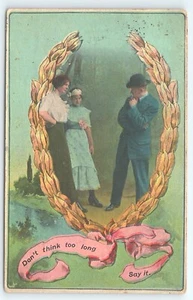 Postal Don't Think Too Long, Say It Man Choose Between 2 Women - Imagen 1 de 3