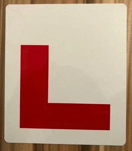 ALUMINIUM Rigid Unbreakable Motorcycle Rear L Plate - Motorbikes & Scooter - Picture 1 of 1