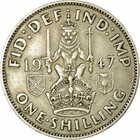 United Kingdom 1 Shilling - George VI Scottish crest | Coin KM864 1947 - 1948