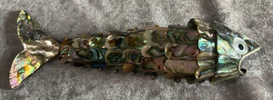 Vintage Mexican Abalone Shell Articulated Fish Bottle Opener - Picture 1 of 8