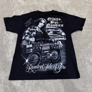 DGA Oldies But Goodies Remind Me Of You Black T Shirt Size L - Picture 1 of 7