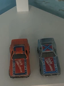 HW 40th Anniversary Loose Chrome Dixie Challenger Exclusive & Orange Dixie Lot-2 - Picture 1 of 6