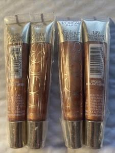 Lot of 4 SEALED L'Oreal Colour RIche Le Gloss Lipgloss # 149 Tangerine Diamond - Picture 1 of 4