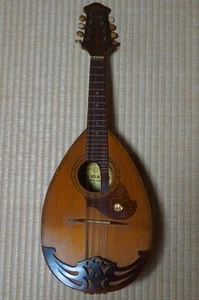 Violine Mandoline Suzuki, Intarsien Blattmuster Perlmutt Inlay, Nr.226, 1966 - Bild 1 von 6