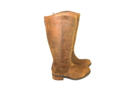 Botas de Montar UGG Talla 9 EU 40 Cuero Marrón Seldon Altas Hasta la Rodilla Espalda Cremallera Foto 1 de 4