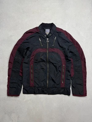 Rare Vintage Diesel Nylon Moto Biker Jacket Y2K Racing - Image 1 of 4