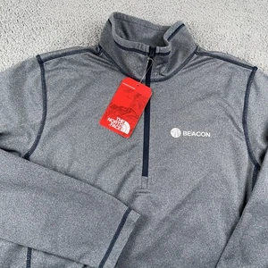 Maglione North Face uomo piccolo grigio tecnico 1/4 zip pile escursionismo outdoor logo - Foto 1 di 11