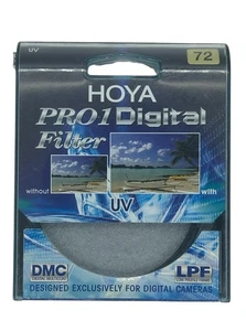 Filtro de lente de cámara digital Hoya Pro1 72 mm - Marco delgado - Excelente - Imagen 1 de 4