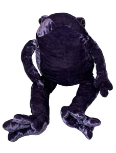 Commonwealth Frog Stuffed Plush Purple Crushed Velvet 22" AS IS - Picture 1 of 6