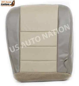 2002-2004 Ford Excursion Eddie Bauer Driver Bottom Vinyl Seat Cover 2 Tone Tan - Picture 1 of 5