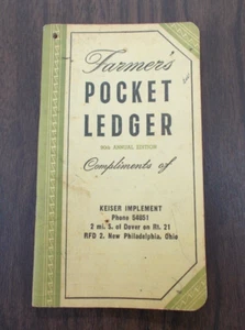 Vintage 1956 Farmer's Pocket Ledger 90th Annual Edition By John Deere 72 Pages - Picture 1 of 6