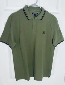 NWT Banana Republic Green Pique Polo Shirt 100% Cotton Men’s Sz Medium #6 - Picture 1 of 8