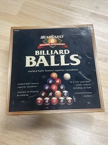 Vintage Harvard Sports Regulation 2-1/4" Billiard Balls P0503 w/Box READ - Picture 1 of 5