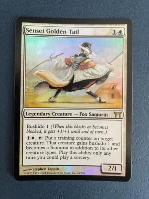 MTG FOIL CHAMPIONS OF KAMIGAWA SENSEI GOLDEN-TAIL NM MAGIC THE GATHERING RARE - Image 1 of 4