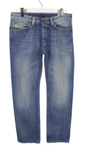 Diesel Viker 008AT Herrenjeans W32/L34 Schnurrhaare Knopf Fly Blau Fade Effekt - Bild 1 von 11