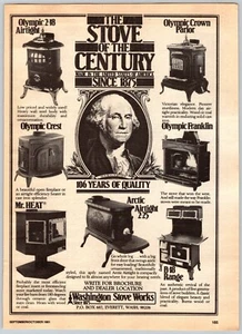 1981 PRINT AD Washington Stove Works Everett WA The Stove of the Century Wood - Picture 1 of 1