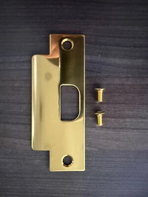 Vintage Door Strike Plate, Mortise, Victorian, Art Deco, 4-7/8” - Image 1 of 4