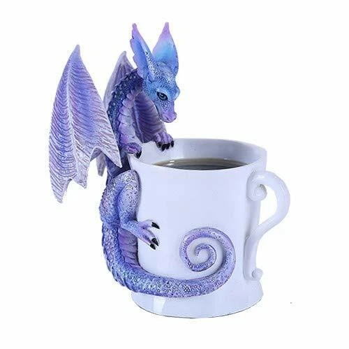Amy Brown I Need Coffee Tea Mug Fairy Tea Cup Baby Dragon Whatcha Drinkin NEW - Imagem 1 de 1