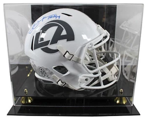 Rams Eric Dickerson "HOF 99" Signed STS III F/S Speed Rep Helmet W/ Case BAS Wit - Picture 1 of 4