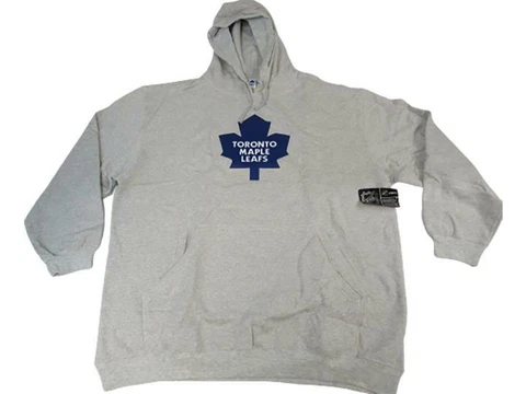 New Toronto Maple Leafs Mens Sizes 3XL-4XL Gray Majestic Hoodie Cover