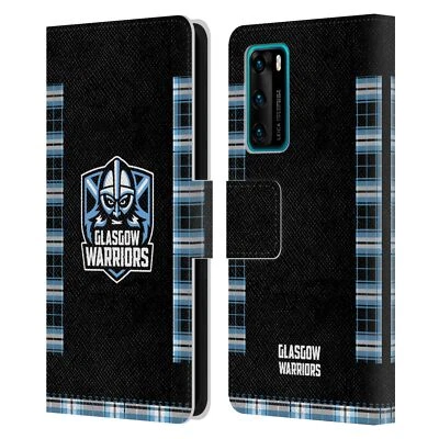 GLASGOW WARRIORS 2020/21 KIT ESCUDO CUERO LIBRO CARTERA ESTUCHE PARA TELÉFONOS HUAWEI 4 Foto 1 de 4