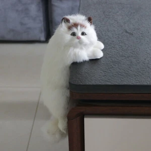 Simulación realista gato persa juguete de peluche encantador animal esponjoso mascota muñeca regalo - Imagen 1 de 18