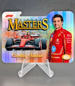 DIE CUT #/74 2024 Topps Finest F1 CARLOS SAINZ Masters Die Cut /74 Ferrari F1 - Picture 1 of 3