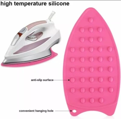 Silicone Iron Rest Pad Heat Resistant Ironing Board Protector Mat Hot Safety  - Image 1 of 4