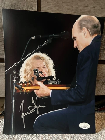 James Taylor signed JSA COA 8x10 Carole King psa bas Cover