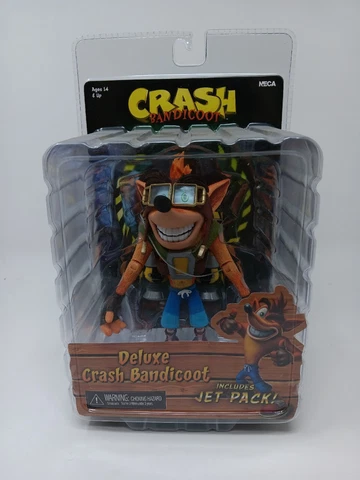 DELUXE CRASH BANDICOOT with JET PACK 7" inch Action Figure Neca - Free Shipping Cover