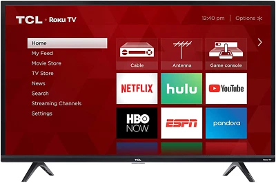 TCL 32-49-inch Roku Smart LED HDTV 720p/1080p w/ 3 x HDMI x1 USB Wi-Fi 60Hz New - Image 1 of 4
