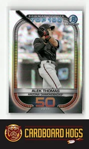 2021 Bowman #BTP-50 Alek Thomas Arizona Diamondbacks Bowman Scouts Top 100 - Picture 1 of 2