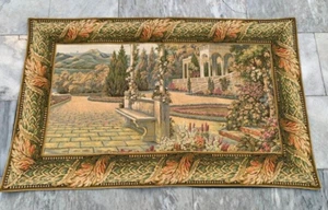 Vintage French Pictorial Tapestry Stunning Tapestry Best for Wall Decor 2x4ft - Picture 1 of 10