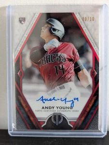 2021 Topps Tribute Andy Young Rookie Autographs Red 09/10 #TA-AY - Photo 1 sur 2