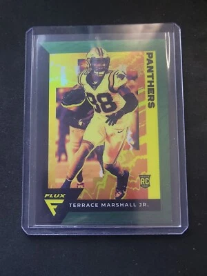2021 Chronicles Flux Terrace Marshall Jr Green Prizm Rookie RC #/49  - Image 1 of 2