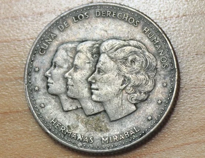1986 Dominican Republic 25 Centavos Mirabal Sisters - Image 1 of 2