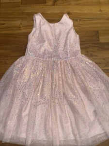Girls H&M Pink Sequenced Tutu Sleeveless Dress Size 7 - Picture 1 of 5