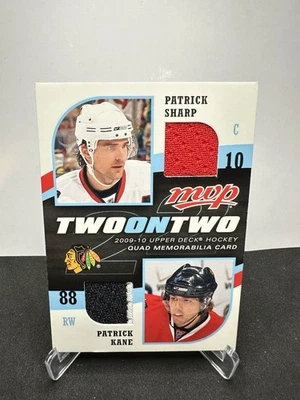 2009-10 MVP Two on Quad Memorabilia Rick Nash Patrick Sharp Kane Michael Peca - Image 1 of 2