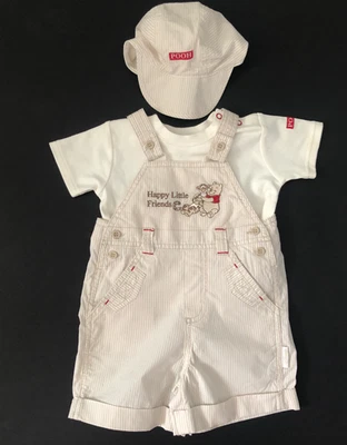 Baby Boys Winnie The Pooh Dungaree Set  3/6 Months - Image 1 of 4