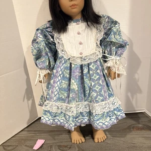 Puppenkleid/Outfit/Kleidung für 25" Puppe angenähter Slip Handarbeit Anette Himstedt - Bild 1 von 5